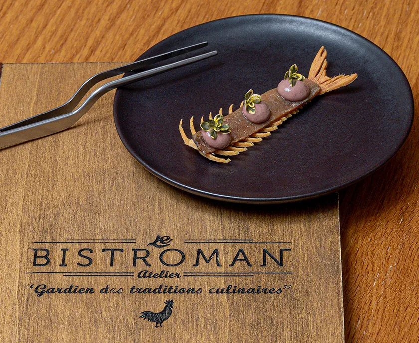 versión vanguardista de Le Bistroman L' Atelier de la mítica Pissaladière